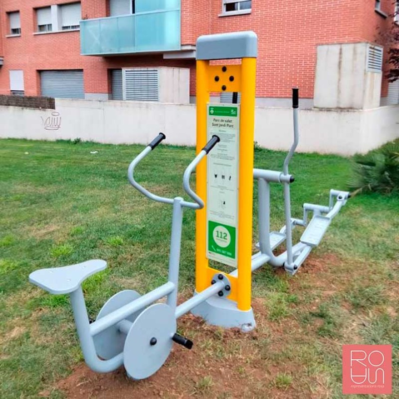 Biosaludable amb tòtem - elíptica i bici